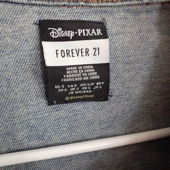 Women's Forever 21 Disney Pixar Toy Story Jean Jacket Size Small Adorable - Picture 3 of 7